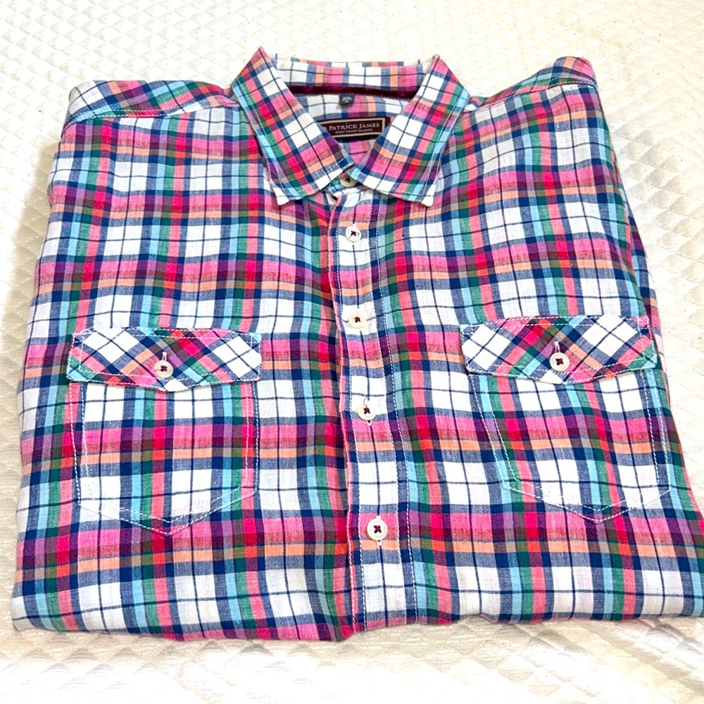 PATRICK JAMES 2X Button Down Casual Shirt